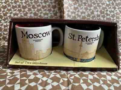 Starbucks Moscow Saint Petersburg Set of (2) Demitasse Ceramic Espresso Mug 3 Oz - Sold on eBay Sep 12, 2021 for $45.00