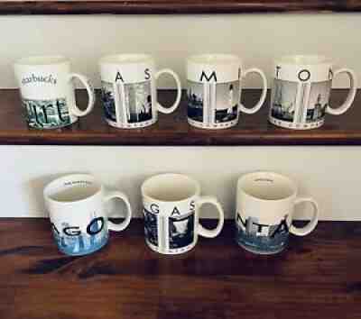 Starbucks City Mug lot of 7 2002-2003 - Sold on eBay Aug 12, 2021 for $31.00