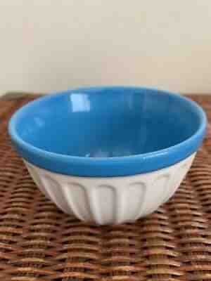 Starbucks Coffee Ribbed Ice Cream Bowl White w/ Blue Interior 12oz - 2007 - Sold on eBay Jul 31, 2021 for $10.00