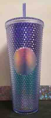 Starbucks Summer 2021 Blue Ombre Mermaid Studded Bling Venti 24oz Tumbler - Sold on eBay Aug 08, 2021 for $51.00