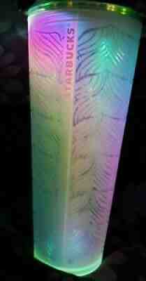 NEW Starbucks 2021 Iridescent Mermaid Tail 24 Oz. Cold Cup Venti Tumbler - Sold on eBay Jun 27, 2021 for $38.00