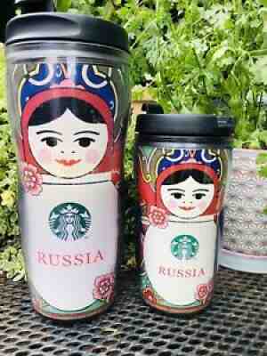 Starbucks Russia Set of 2 Tumblers Matryoshka Nesting Doll Russian 16 & 8 oz - Sold on eBay Jul 19, 2021 for $39.00