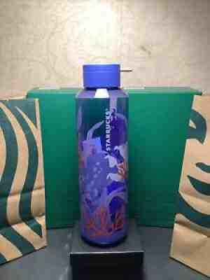 NEW ð??? Starbucks Summer 2021 Coral Reef Plastic Water Bottle - Sold on eBay Aug 04, 2021 for $14.95
