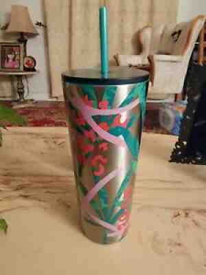 BNWT Starbucks Summer 2 Release 2021 Stainless Steel SS Jungle 24 oz Tumbler - Sold on eBay Jun 27, 2021 for $35.00