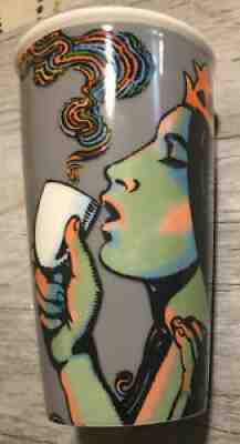 Starbucks 2016 Ceramic Tumbler Travel Mug Siren Mermaid 12oz 25th Anniversary - Sold on eBay Jun 28, 2021 for $24.77