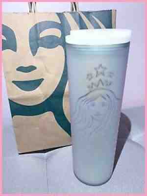 New STARBUCKS 50th Anniversary Limited Rare 16oz Siren Mermaid Frosted Tumbler - Sold on eBay Aug 24, 2021 for $19.00
