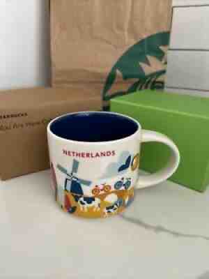 Starbucks Coffee YAH Mug 2018 NETHERLANDS You Are Here Cup 14oz w/SKU New - Sold on eBay Sep 12, 2021 for $37.00