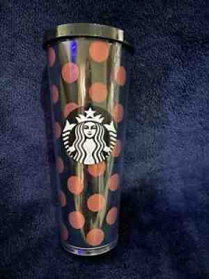 Starbucks Black Rose Gold Polka Dot Tumbler 24oz - Sold on eBay Jul 15, 2021 for $25.00