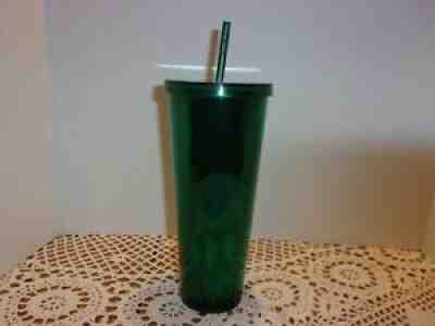 Starbucks Venti Emerald Green Tumbler Green Dot 24ozÂ  - Sold on eBay Jul 11, 2021 for $21.00