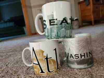 Starbucks Mugs--Seattle, Washington, Atlanta - Sold on eBay Jul 09, 2021 for $15.00