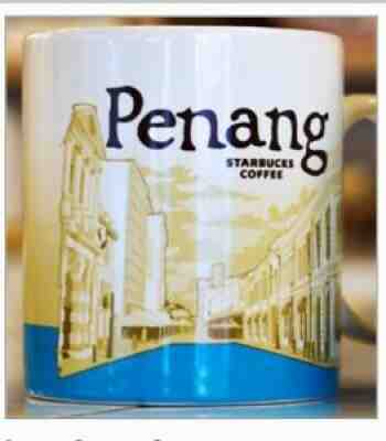 STARBUCKS PENANG ISLAND MALAYSIA Coffee Mug 16oz Global Icon City Collector-DHL