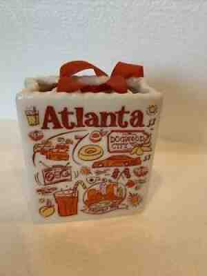 STARBUCKS Atlanta Been There Tote Shopping Bag Ceramic Ornament 3.25â? - Sold on eBay Sep 09, 2021 for $14.00