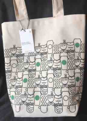 New Starbucks Cotton Canvas TRAVEL Grocery Market TOTE Bag - Sold on eBay Jul 15, 2021 for $9.00
