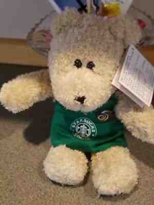 2003 Starbucks TAIWAN 5th Anniversary Bear with Green Apron and Taiwan Tags - Sold on eBay Sep 12, 2021 for $10.00