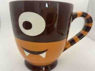 Starbucks 2006 Orange and Brown One Eyed Cyclops Monster Halloween Mug - Sold on eBay Aug 21, 2021 for $19.95
