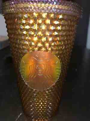 Starbucks 2021 Tumbler Copper Limited Edition 50 Years Gold Studded 16 oz - Sold on eBay Jun 27, 2021 for $28.99