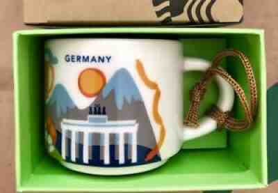 Starbucks Ornament 2oz Mug GERMANY YAH You Are Here Espresso cup Demi Tasse SKU - Sold on eBay Jul 22, 2021 for $39.95