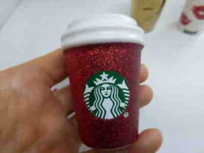 Starbucks 2019 Christmas Ornament Mini To Go Cup Red Glitter Collectible - Sold on eBay Jul 30, 2021 for $5.00