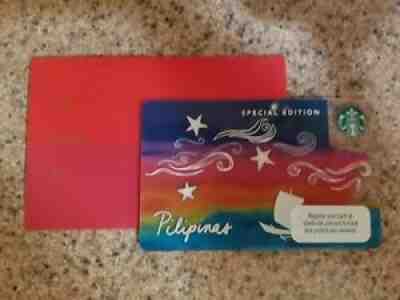 Now "OLD" & HTF! STARBUCKS Philippines Vinta Gift Card w/Red Envelope US Seller - Sold on eBay Aug 21, 2021 for $7.00