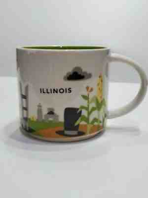 Starbucks ILLINOIS Coffee Mug 14oz You Are Here YAH Collection 2015 Never Used - Sold on eBay Aug 07, 2021 for $9.99