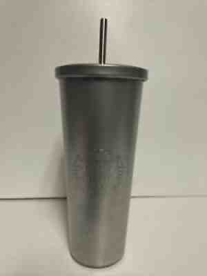 Starbucks 2015 Stainless Steel Cold Cup Venti Tumbler Metal Straw 24oz -Preowned - Sold on eBay Jul 13, 2021 for $19.95