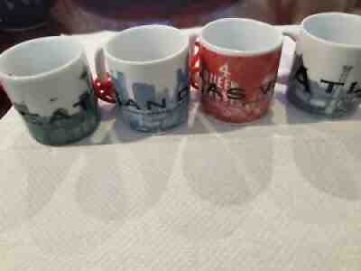 Starbucks Barista City Skyline Series Mini Mugs Ornament Espresso 2002 Lot of 4 - Sold on eBay Sep 03, 2021 for $15.00