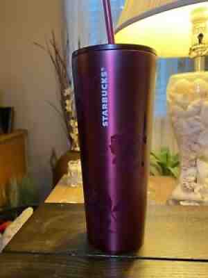 Starbucks Fall 2020 Plum Rose Stainless Steel 24oz Tumbler Wine - Sold on eBay Jun 27, 2021 for $30.00