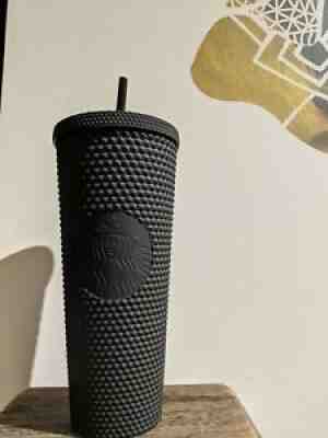 NEW Starbucks Matte Black Studded Tumbler Cold Cup 24 oz Limited 2021 - Sold on eBay Jun 28, 2021 for $38.50