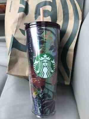 New Starbucks Fall 2021 Rising Floral Flowers 24oz Cold Cup - Sold on eBay Sep 13, 2021 for $41.99