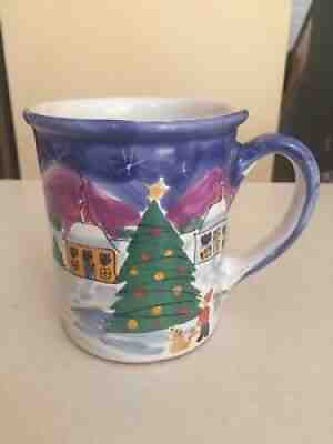Starbucks Christmas Mug Cup Hand Painted Hungary Signed Large 24 Oz EUC - Sold on eBay Aug 11, 2021 for $11.90