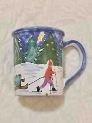 Starbucks Rare Handpainted Hungary Christmas Winter Ski Dog Forest Large Mug - Sold on eBay Jul 19, 2021 for $89.99