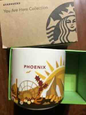 Starbucks Phoenix AZ You Are Here 14 oz Coffee Cup Mug Grand Canyon Cactus - Sold on eBay Jun 28, 2021 for $39.95