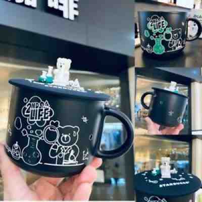 Starbucks Lab Bear Coffee Mug W/ Silicone Lid Hot Color-changing Cups Hallowmas - Sold on eBay Sep 12, 2021 for $27.99