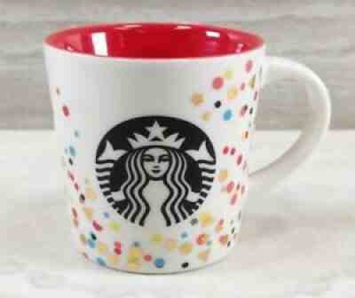 2016 STARBUCKS 3 oz Espresso Demitasse Coffee Cup Mini Mug CONFETTI White/Red - Sold on eBay Jul 14, 2021 for $8.99