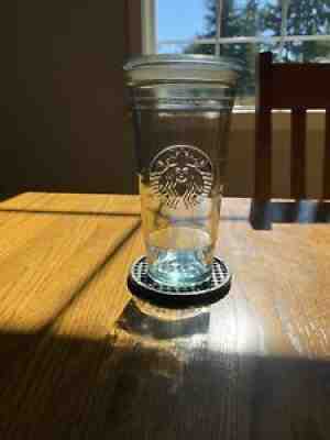 Starbucks 20oz VENTI RECYCLED GLASS Cold Cup Tumbler Made in Spain RARE With LID - Sold on eBay Jul 03, 2021 for $67.00