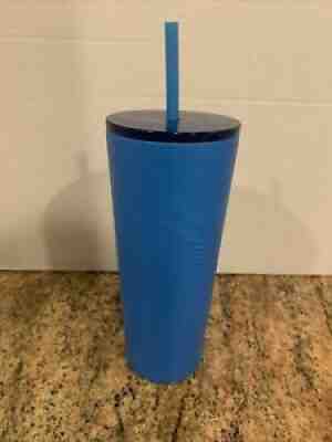 Starbucks MATTE 2018 Blue Stainless Steel Tumbler 16 Fl Oz Cold Cup - Sold on eBay Aug 20, 2021 for $104.99