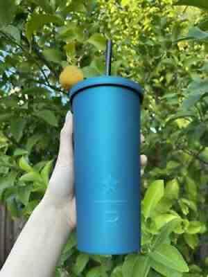 Starbucks Reserve Matte Teal Soft Touch Stainless Steel Tumbler with Straw 16 oz - Sold on eBay Aug 05, 2021 for $54.99