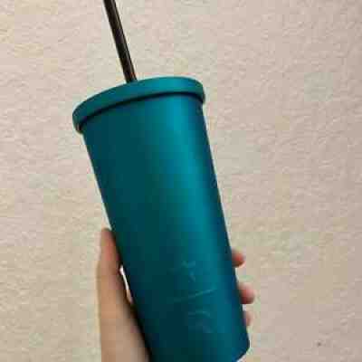Rare NWT New Starbucks Matte Teal 16 oz Stainless Steel Reserve Tumbler Cold Cup - Sold on eBay Sep 06, 2021 for $40.00