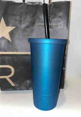 Starbucks Reserve 16 oz Blue Teal Stainless Steel Tumbler Cold Cup New - Sold on eBay Jul 03, 2021 for $24.99