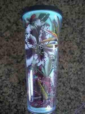 STARBUCKS RARE TROPICAL FLORAL TEAL 24 OUNCE COLD CUP ACRYLIC TUMBLER - Sold on eBay Jul 18, 2021 for $70.00