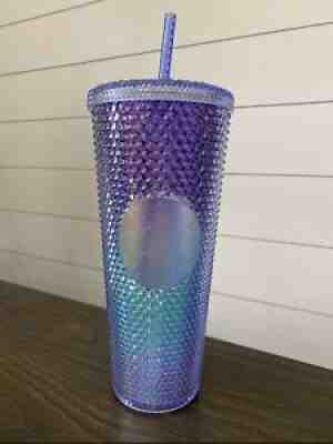 STARBUCKS Studded Mermaid Blue Teal Purple Ombre Venti Bling Tumbler Cup 24oz. - Sold on eBay Jul 10, 2021 for $47.00
