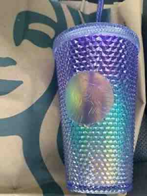 2021 Starbucks Blue Ombre Mermaid Studded Cold Cup Tumbler 16oz Summer - Sold on eBay Jul 05, 2021 for $37.00