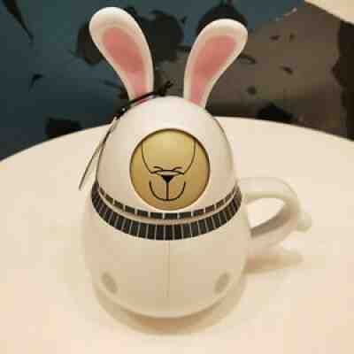 Starbucks Mid-Autumn Festival Cute Rabbit Emoji Mug Variable Face Cup w/ Lid - Sold on eBay Aug 11, 2021 for $59.99