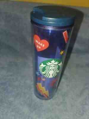 New Starbucks teacher Tumbler Cold Cup Venti School Emoji Art rise shine 16 oz - Sold on eBay Jun 30, 2021 for $34.99