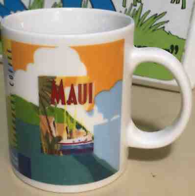 Starbucks Maui Postage Stamp Series Coffee Tea Cup Mug Hawaii 2001 Rare Vintage - Sold on eBay Aug 10, 2021 for $20.00