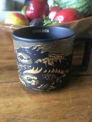 NWOT Starbucks 2016 Costa Rica Stamp Mug 14 fl oz Matte Black & Gold - Sold on eBay Jul 26, 2021 for $18.00