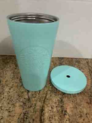 2015 Starbucks 16 oz Tumbler Teal Aqua Turquoise Mermaid Logo Metal Reusable Cup - Sold on eBay Jun 17, 2021 for $19.99