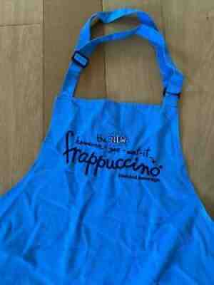 starbucks Light Blue Frappuccino Apron - Rare - Sold on eBay Jul 31, 2021 for $41.00
