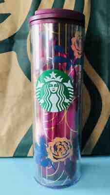 FALL 2020 Starbucks Floral Plastic Tumbler Cup 16 oz - Sold on eBay Aug 19, 2021 for $15.60