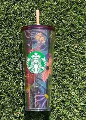 STARBUCKS 2021 Venti Foil Floral Fall Tumbler BNWT 24oz Cold Cup - Sold on eBay Aug 31, 2021 for $26.00